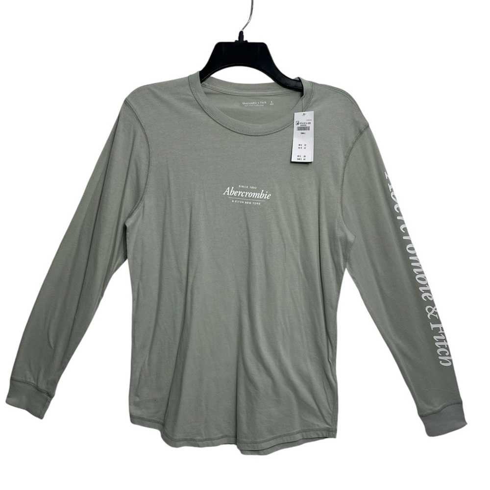 Abercombie & Fitch long sleeve‎ logo t-shirt, MEN’s Size SMALL